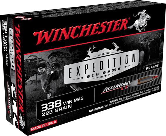 Winchester Expedition Big Game, 338 WIN MAG, 225GR, AccuBond - 020892214484 