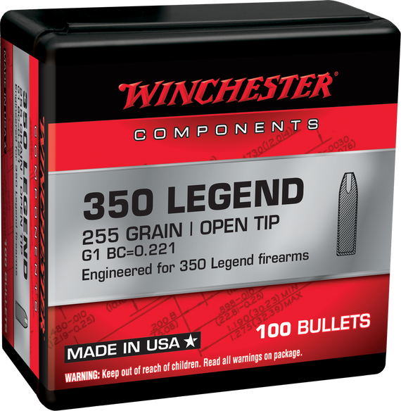Winchester WB350L255X, 350 LEGEND, 255 gr Open Tip - 020892642973 