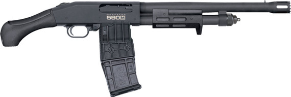 Mossberg 590M Breacher, 12 Gauge, 14.37" Barrel, 10 Rds, Parkerized