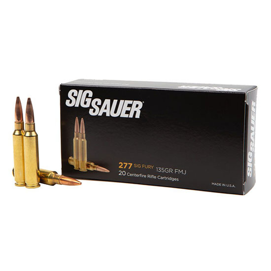 SIG Sauer 277SIG FURY, 135 Grain, 20 Rounds, Full Metal Jacket 