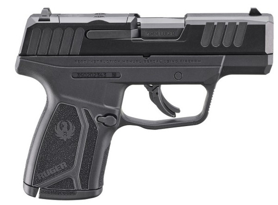 Ruger MAX-9, 9MM, 3.20" Barrel, 12 Rds, Black - 736676035144 