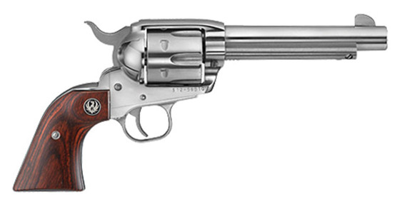 Ruger Vaquero KNV35, 357 MAG, 5.50" Barrel, 6 Rds, High-Gloss Stainless - 736676051083 