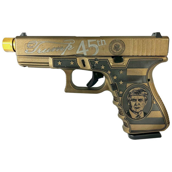 Glock G19 Gen 3, 9MM Luger, 4.60" Barrel, 15 Rds, Cerakote with Custom Laser Engraving - 724235016420 