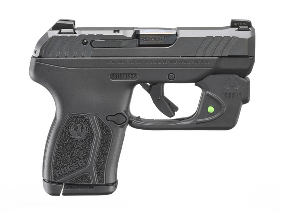 Ruger LCP Max w/ Viridian E Laser, .380 ACP, 2.8" Barrel, 10 RDs, Black - 736676137510 