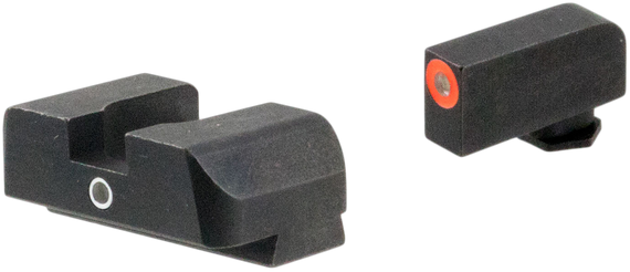 AmeriGlo GL5201 i-Dot Sight Set, Green Tritium Orange Outline Front, Green Tritium Rear - 644406910749 