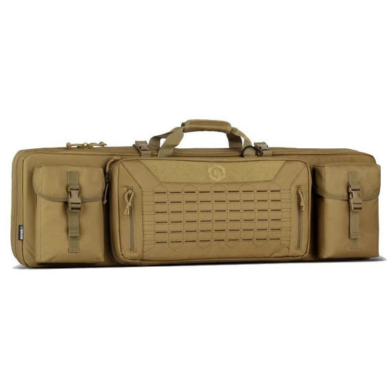 Savior Equipment Urban Warfare 36" Tactical Double Rifle Case, Flat Dark Earth - 850603008602 