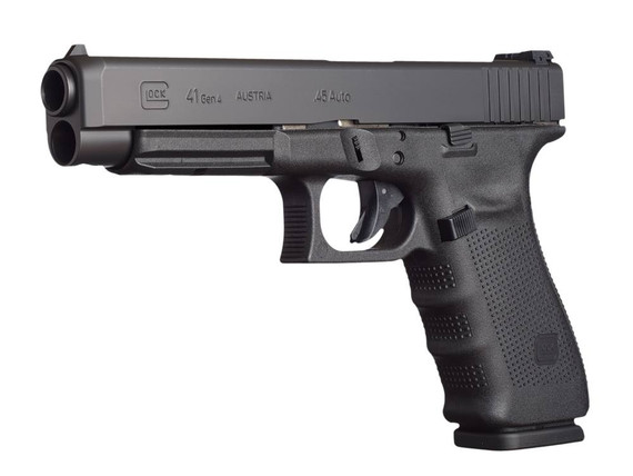 Glock 41 Gen 4, .45 ACP, 5.31" Barrel, 10 Rds, Gas Nitride - 764503910722 