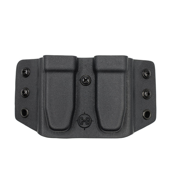 C&G Holsters Glock 9/40 Double Slim Magazine Ambi Kydex Holster, Black - 840339740488