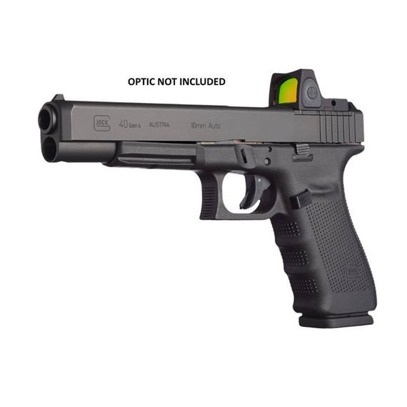 Glock 40 Gen4 MOS, 10MM, 6.00" Barrel, 10+1 Rds, Gas Nitride - 764503002656 