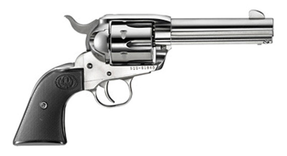 Ruger Vaquero 357Mag, .357 Magnum, 4.62" Barrel, 6 Rds, High-Gloss Stainless 