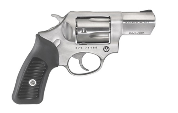 Ruger SP101, 9MM, 2.25" Barrel, 5 Rds, Satin Stainless 