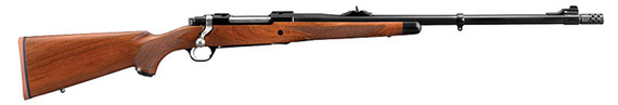 Ruger M77 Hawkeye African, 375 RUGER, 23.00" Barrel, 3 Rds, Satin Blued - 736676371860 