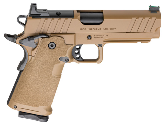 Springfield 1911 DS Prodigy, 9MM, 4.25" Barrel, 17/20 Rds, Coyote Brown Cerakote - 706397974022 