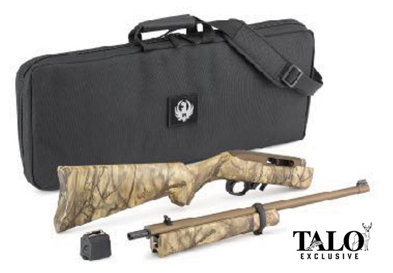 Ruger 10/22 Takedown, 22 LR, 16.12" Barrel, 10 Rds, Bronze Cerakote/Go Wild Camo - 736676311460 