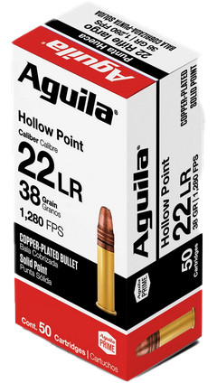 Aguila Super Extra 22LR, 38gr Copper HP, 2,000 Rds - 640420013305 