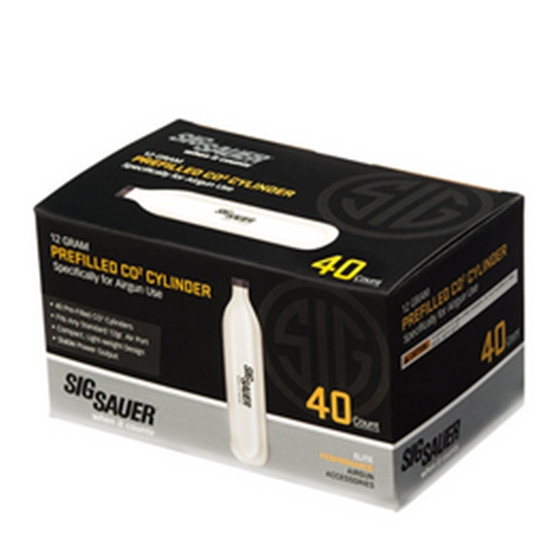 SIG Sauer SIG CO2 12GR 5PK, Standard Neck Air Ports, Stable Consistent Power Outputs 