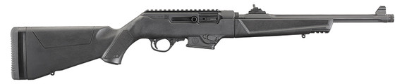 Ruger PC Carbine, 9mm, 16.12" Barrel, 10 Rds, Black Synthetic - 736676191017 