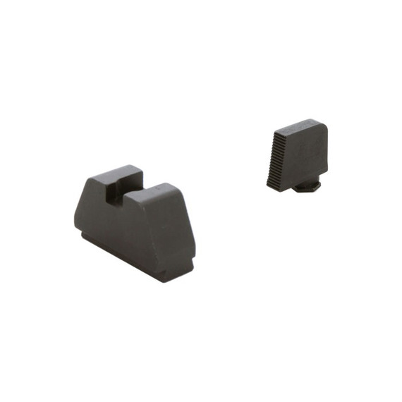 Ameriglo Optic Compatible Sight Set for Glock G1-5, Serrated Black - 644406912422 