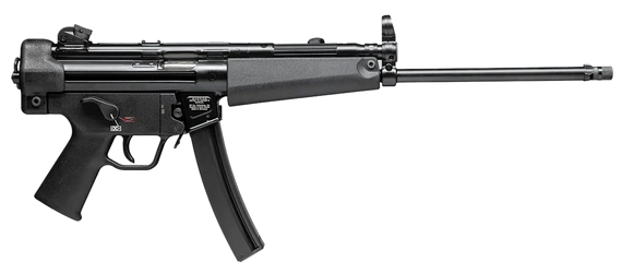 Heckler & Koch SP5L, 9MM Luger, 16.50" Barrel, 10+1 Rds, Black - 642230262980 