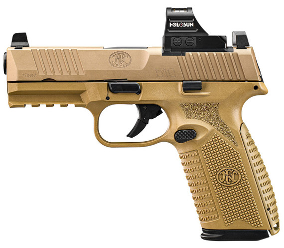 FN 510 MRD, 10MM, 4.1" Barrel, 10 Rds, Flat Dark Earth - 845737018276 