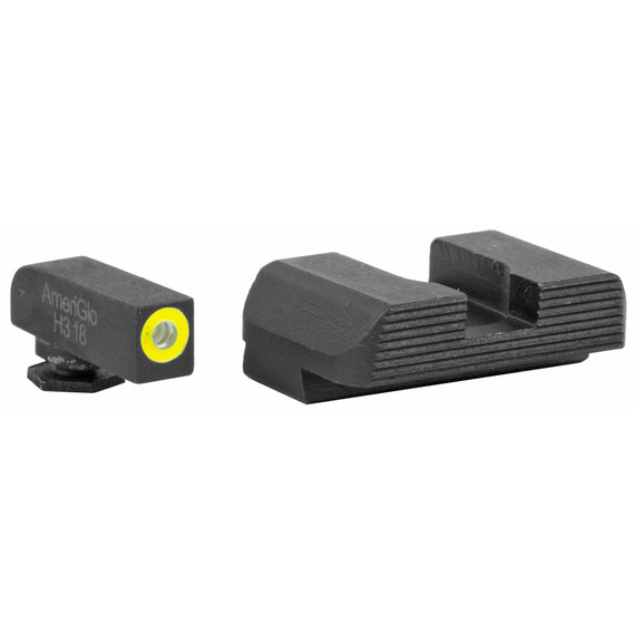 AmeriGlo Protector, Green Tritium Front, Black Serrated Rear, Fits Glock Models - 644406907121 
