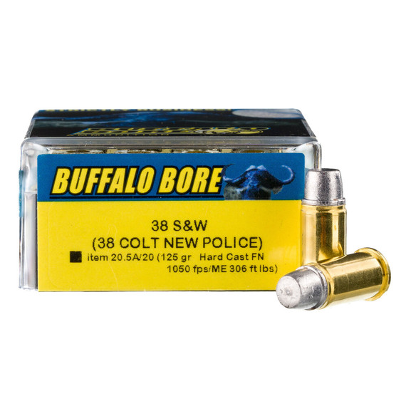 Buffalo Bore .38 S&W, High Performance, 20 Rds - 651815020297 