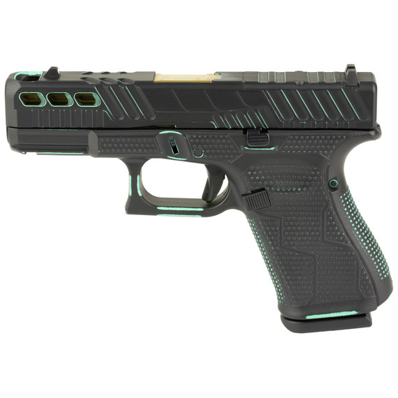Glock 19 GEN5, 9MM, 4.02" Barrel, 15 Rds, Black and Robin's Egg Blue Cerakote - 810188101310 
