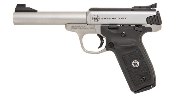 Smith & Wesson SW22 Victory, 22LR, 5.50" Barrel, 10 Rds, Stainless/Black - 022188868319 