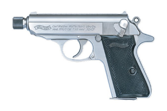 Walther Arms PPK/S Carry, .32 ACP, 3.3" Threaded Barrel, 7 Rds, Stainless/Black 