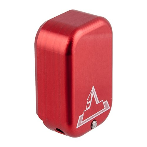 Taran Tactical Innovations Base Pad +3/+4 for Glock 17/22, Red - 100018001 