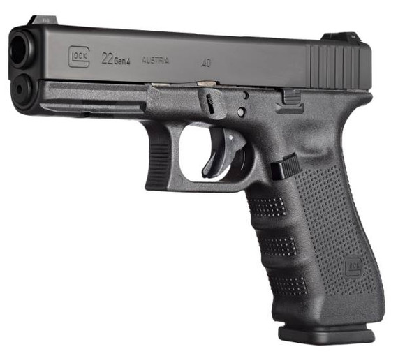 Glock G22 Gen4, .40 S&W, 4.49" Barrel, 15 Rds, Black - 764503052033 