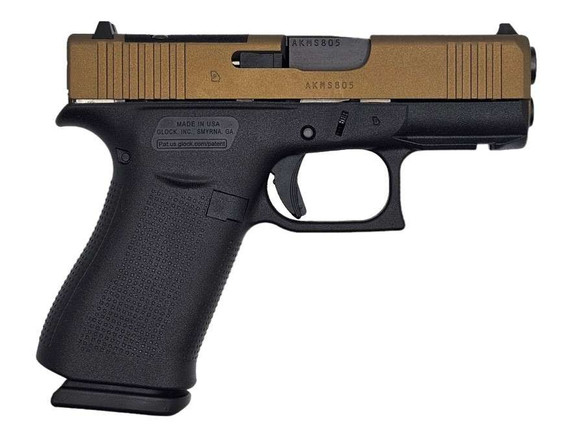 Glock 43X MOS, 9MM, 3.41" Barrel, 10 Rds, Burnt Bronze - 601955901819 