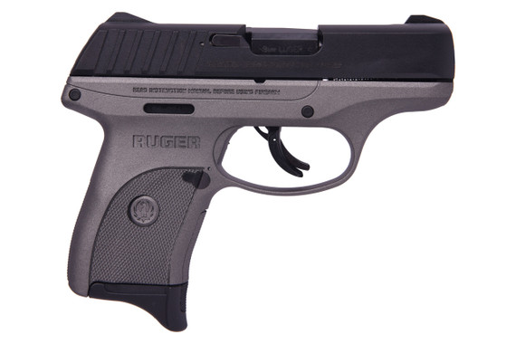 Ruger EC9s, 9MM, 3.12" Barrel, 7+1 Rds, Black/Tungsten - 736676032921 