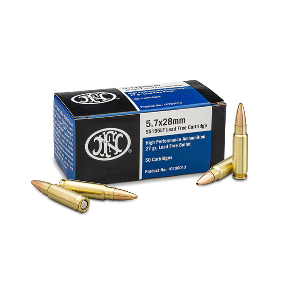 FN SS195LF, 5.7x28mm, 27 Grain JHP, 2000 Rounds - 818513002936 