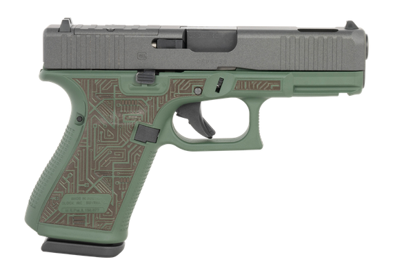 Glock G19 Gen5, 9MM, 4.02" Barrel, 10+1 Rds, Black/Green Cerakote 
