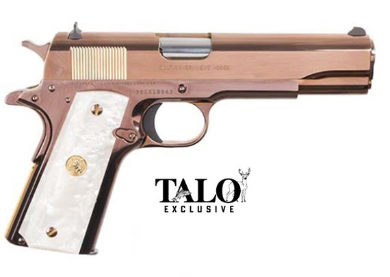 Colt Govt Mod Rose Gold 38Super TALO, 38 SUPER, 5.00" Barrel, 9 Rds, High Polished Rose Gold - 098289112958 