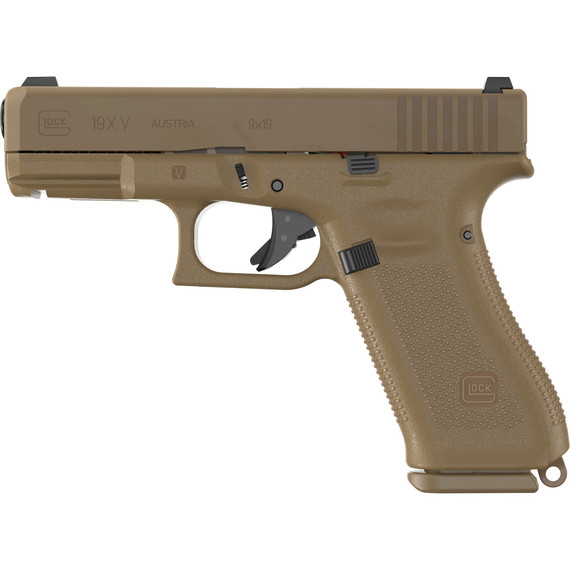 Glock G19X V, 9MM, 4.02" Barrel, 10 Rds, Flat Dark Earth 