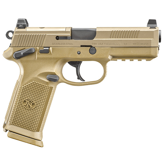 FN FNX-45 Tactical, .45 ACP, 4.50" Barrel, 10 Rds, Flat Dark Earth - 845737009052 