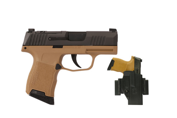 SIG Sauer P365, 9MM, 3.1" Barrel, 10+1 Rds, BK/FDE - 798681684144 