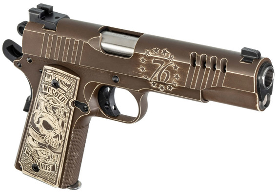 Auto Ordnance 1911TCA 1776, .45 ACP, 5.00" Barrel, 7 Rds, Plum Brown Cerakote - 151550026705 