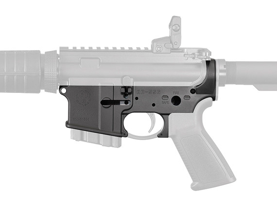 Ruger AR-556 Lower Receiver, 5.56 NATO, Black - 736676085064 