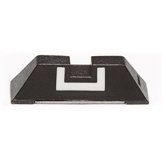 GLOCK Sight Rear Fixed, 6.1mm Slim, Polymer, White Contrast Insert - 151550026384 