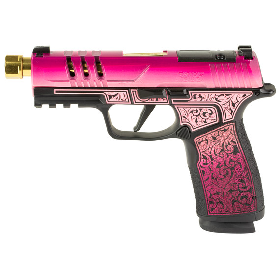 SIG Sauer P365 XMAC, 9MM, 4.3" Barrel, 17 Rds, Pink Gradient Cerakote - 810188101006 