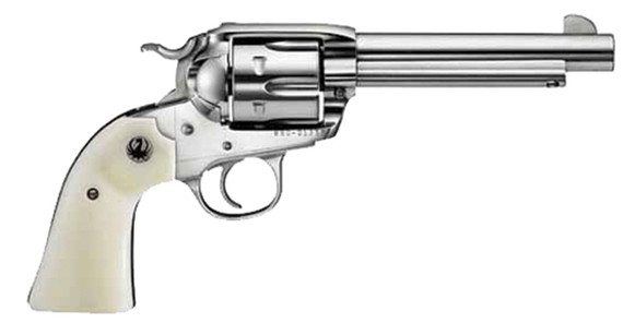 Ruger Bisley Vaquero, 45 Colt, 5.50" Barrel, 6 Rds, Stainless - 736676051298 