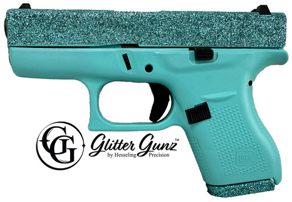 GLOCK 42, .380 ACP, 3.25" Barrel, 6 Rds, Maliblue Glitter - 151550026678 