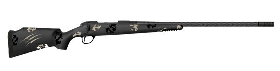Fierce Firearms CT Rage, 6MM CREEDMOOR, 24.00" Barrel, 4+1 Rds, Black Cerakote Titanium Blackout Camo - 853418460443 