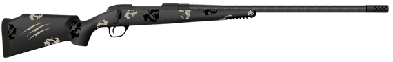 Fierce Firearms Carbon Rage, 7mm PRC, 22" Barrel, 3+1 Rds, Black Cerakote Urban Camo - 853418909126 