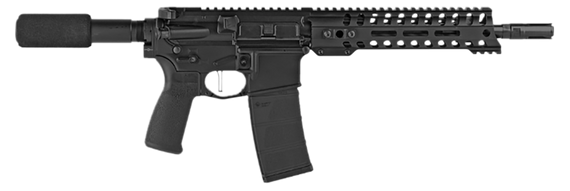 Patriot Ordnance Factory 01801 Minuteman, 5.56x45mm NATO, 10.50" Barrel, 30+1 Rds, Black - 847313018014 