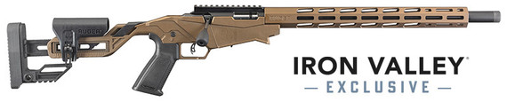 Ruger Precision Rimfire, 22 LR, 18.00" Barrel, 10 Rds, Burnt Bronze - 736676084180 