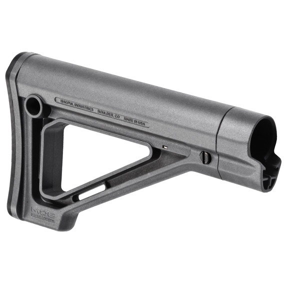 Magpul MOE Fixed Carbine Stock, Mil-Spec, Gray - 873750011738 